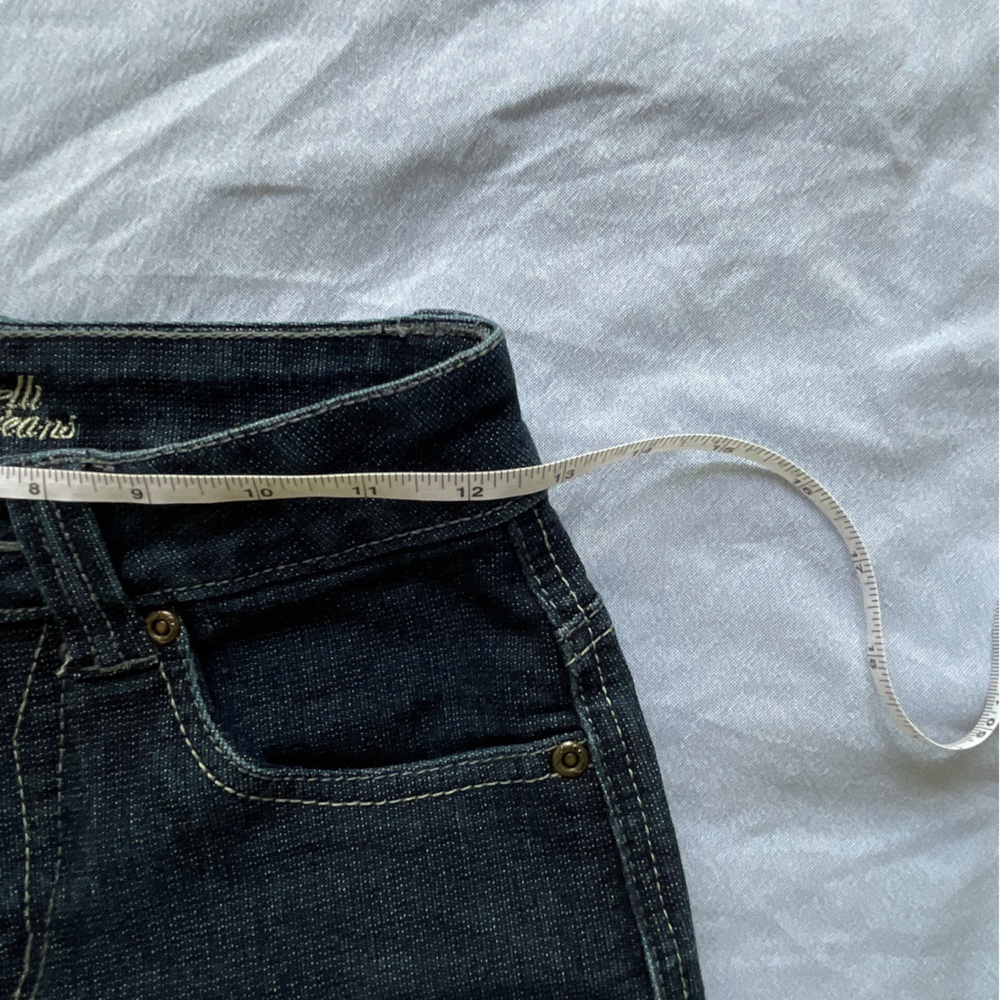 Vintage High Rise Flared Dark Wash Jeans - Picture 6 of 7